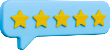 3D Customer Rating Message Icon Transparent Background