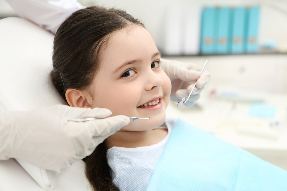 Little Girl at a Dentist Clinic